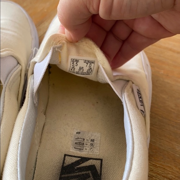 White Vans Slip on - Picture 3 of 3